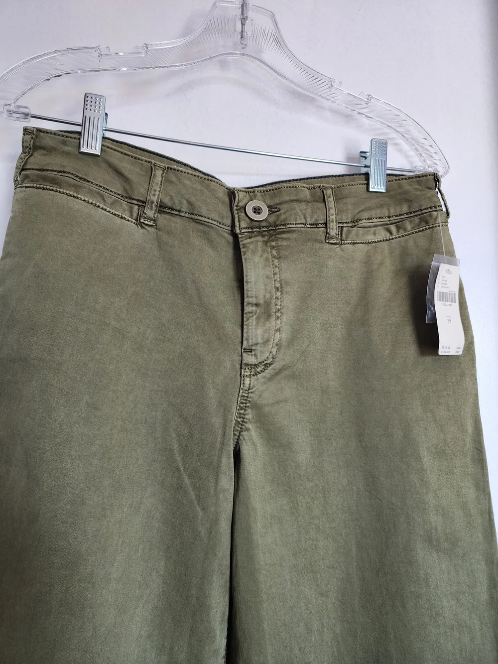 Pilcro Wide-leg Olive Green Pants Size 29